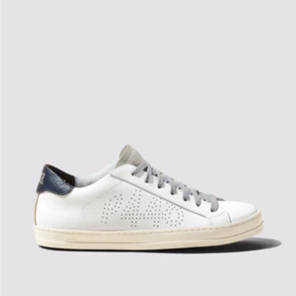 Womens P448 ‘John’ Sneakers shoes in size 42, white, grey, silver